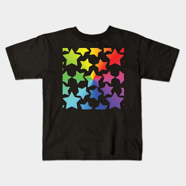 Stars 2 - Seamless Pattern Design Kids T-Shirt by art-by-shadab